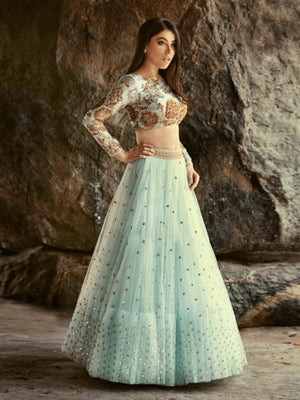 Rajwada - White and Gold Lehenga