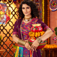Rajwada Multicolor Silk Blend Printed Semi-Stitched Lehenga For Women