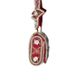 Rajwada Red Suede Embellished Clutch For Women