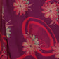 Rajwada Wine Silk Blend Floral Print Saree For Women