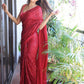 Rajwada Red Georgette Designer Sequins Saree with Unstitched Blouse