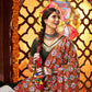 Rajwada White Silk Blend Semi-Stitched lehenga With Stunning Tassels For Women