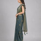 Sage Green Silk Blend Embellished Saree