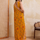 Rajwada Yellow Georgette Embroidered Saree For Women