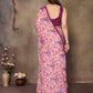 Rajwada Pink Georgette Embroidered Saree For Women