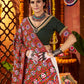 Rajwada White Silk Blend Semi-Stitched lehenga With Stunning Tassels For Women