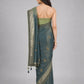 Sage Green Silk Blend Embellished Saree