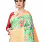 Rajwada Green Silk Blend Floral Printed Saree For Women