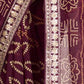 Rajwada Wine Georgette Printed Saree For Women
