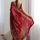 Rajwada Maroon Georgette Embellished Solid Saree For Women