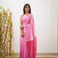 Rajwada Light Pink Cotton Blend Woven Saree For Women