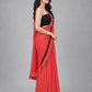 Pink Silk Blend Embellished Saree