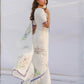 Rajwada White Georgette Printed Saree For Women