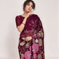 Rajwada Wine Georgette Embellished Saree For Women