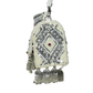 Rajwada White Suede Embellished Clutch For Women