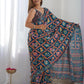 Rajwada Multicolor Silk Blend Floral Print & Cutwork Saree For Women