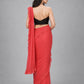 Pink Silk Blend Embellished Saree