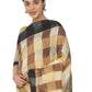 Rajwada Multicolour Silk Blend Checked Saree For Women