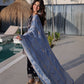 Rajwada Navy Blue Velvet Embellished Kurta Set For Women