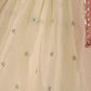 Rajwada Cream Organza Embroidered Semi-Stitched lehenga For Women