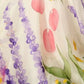 Rajwada White Silk Blend Floral Print Semi Stitched Lehenga For Women