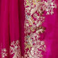 Rajwada Pink Jimmy Choo Embellished Saree For Women