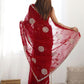 Rajwada Red Chiffon Embroidered Elegant Saree For Women