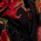 Rajwada Black Georgette Floral Printed Saree With Unstitched Blouse For Women