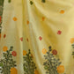 Rajwada Yellow Linen Blend Solid Saree For Women