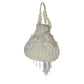 Rajwada Silver Suede Embellished Potli For Women