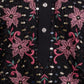 Rajwada Black Silk Blend Embroidered Stitched Kurta For Men