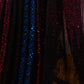 Rajwada Multicolor Embellished Georgette Saree With Unstitched Blouse For Women