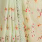 Rajwada Off White Georgette Embroidered Saree With Unstitched Blouse For Women