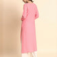 Rajwada Pink Rayon Embroidered Kurti For Women