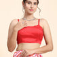 Rajwada Red Georgette Embellished Semi-Stitched Lehenga For Women
