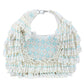 Rajwada Silver Suede Embellished Hand Bag For Women