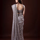 Rajwada Grey Georgette Sequin Elegant Saree For Women