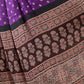 Rajwada Purple And Brown Silk Blend Printed Elegant Saree For Women