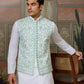 Rajwada White Silk Blend Plain Stitched Kurta Set For Men