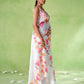Rajwada White Cotton Linen Solid Printed Saree For Women