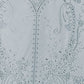 Rajwada Sky Blue Cotton Blend Embroidered Semi Stitched Kurta Set For Women