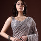 Rajwada Grey Georgette Sequin Elegant Saree For Women