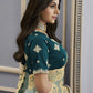 Rajwada Dusty Green Georgette Embellished Elegant Saree For Women