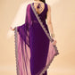 Rajwada Purple Georgette Embroidered Saree For Women
