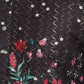 Rajwada Black Rayon Printed and Embroidered Stitched Kurta For Men