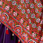 Rajwada Purple Silk Blend Semi-Stitched lehenga With Stunning Tassels For Women