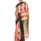 Rajwada Multicolour Silk Blend Checked Saree For Women