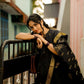 Rajwada Black Silk Blend Woven Saree For Women