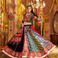 Rajwada Multicolor Viscose Rayon Embroidered Semi-Stitched lehenga With Stunning Tassels For Women