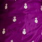 Rajwada Wine Chiffon Embroidered Stitched Kurta Set For Women